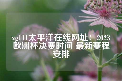 xg111太平洋在线网址：2023欧洲杯决赛时间 最新赛程安排-第1张图片-皇冠信用盘出租