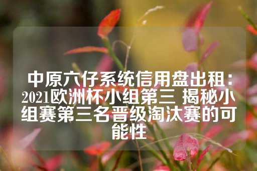 中原六仔系统信用盘出租：2021欧洲杯小组第三 揭秘小组赛第三名晋级淘汰赛的可能性