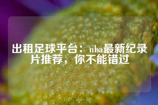 出租足球平台：nba最新纪录片推荐，你不能错过-第1张图片-皇冠信用盘出租