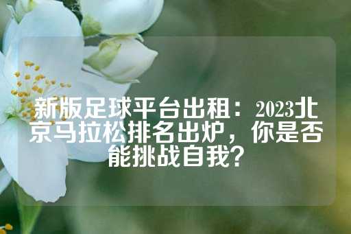 新版足球平台出租：2023北京马拉松排名出炉，你是否能挑战自我？