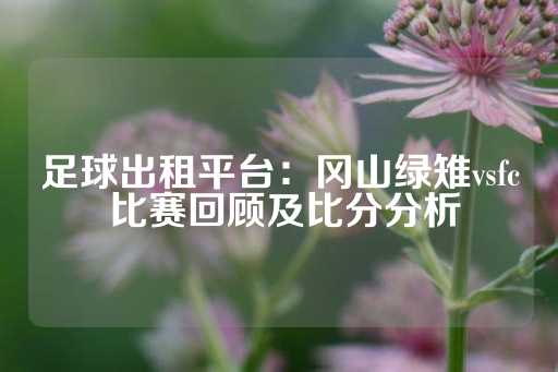 足球出租平台：冈山绿雉vsfc 比赛回顾及比分分析