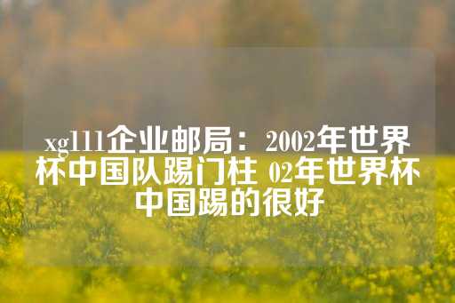 xg111企业邮局：2002年世界杯中国队踢门柱 02年世界杯中国踢的很好