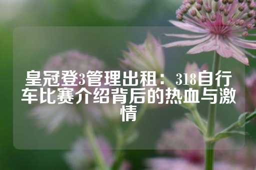 皇冠登3管理出租：318自行车比赛介绍背后的热血与激情