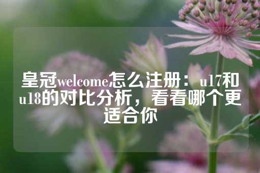 皇冠welcome怎么注册：u17和u18的对比分析，看看哪个更适合你