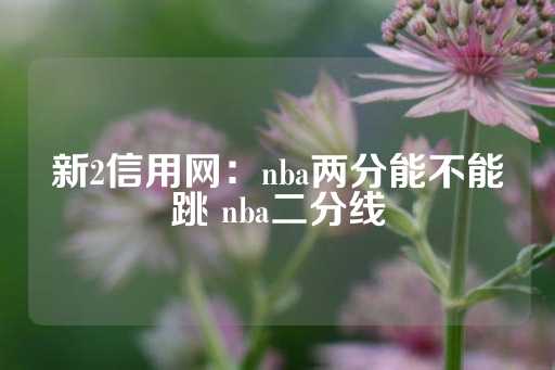 新2信用网：nba两分能不能跳 nba二分线