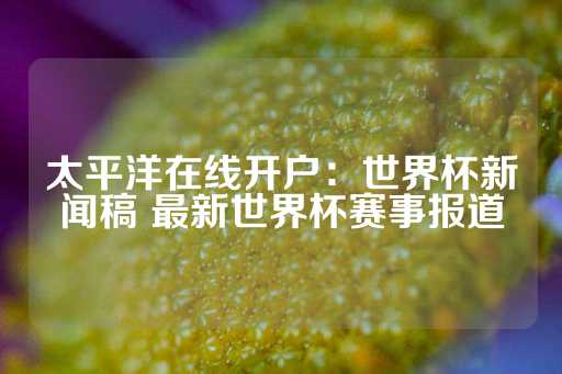 太平洋在线开户：世界杯新闻稿 最新世界杯赛事报道-第1张图片-皇冠信用盘出租