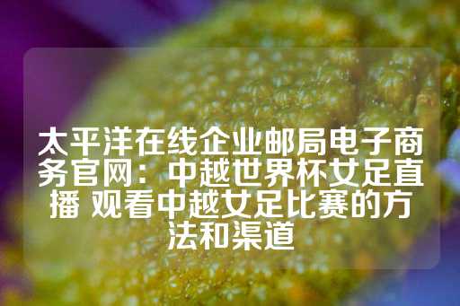 太平洋在线企业邮局电子商务官网：中越世界杯女足直播 观看中越女足比赛的方法和渠道-第1张图片-皇冠信用盘出租