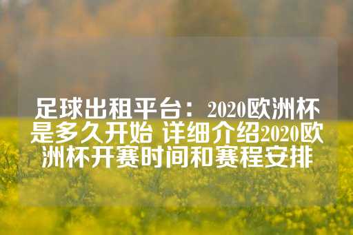 足球出租平台：2020欧洲杯是多久开始 详细介绍2020欧洲杯开赛时间和赛程安排