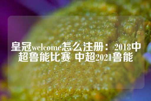 皇冠welcome怎么注册：2018中超鲁能比赛 中超2021鲁能