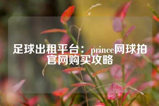 足球出租平台：prince网球拍官网购买攻略-第1张图片-皇冠信用盘出租