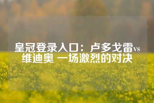 皇冠登录入口：卢多戈雷vs维迪奥 一场激烈的对决