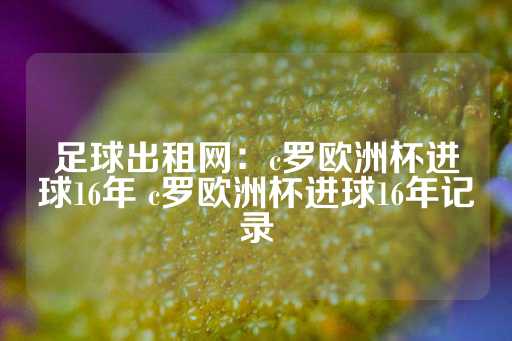 足球出租网：c罗欧洲杯进球16年 c罗欧洲杯进球16年记录-第1张图片-皇冠信用盘出租