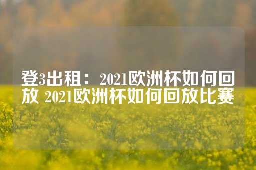 登3出租：2021欧洲杯如何回放 2021欧洲杯如何回放比赛-第1张图片-皇冠信用盘出租