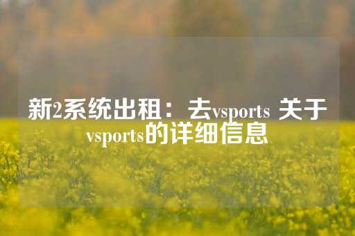 新2系统出租：去vsports 关于vsports的详细信息