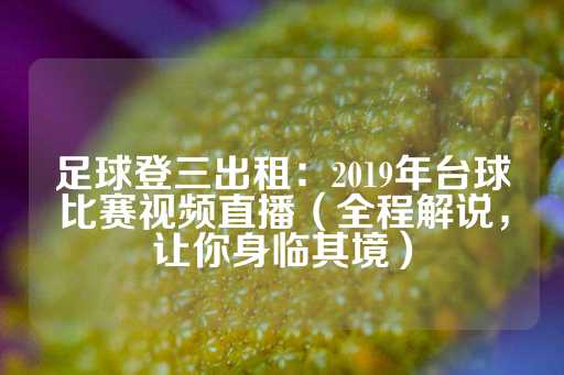 足球登三出租：2019年台球比赛视频直播（全程解说，让你身临其境）