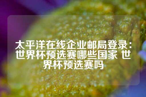 太平洋在线企业邮局登录：世界杯预选赛哪些国家 世界杯预选赛吗