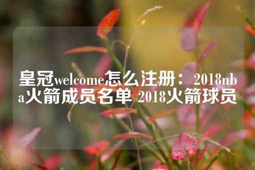 皇冠welcome怎么注册：2018nba火箭成员名单 2018火箭球员-第1张图片-皇冠信用盘出租