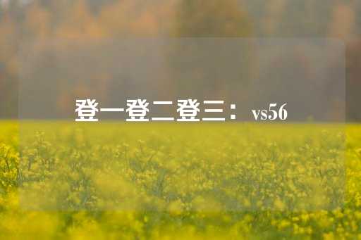 登一登二登三：vs56