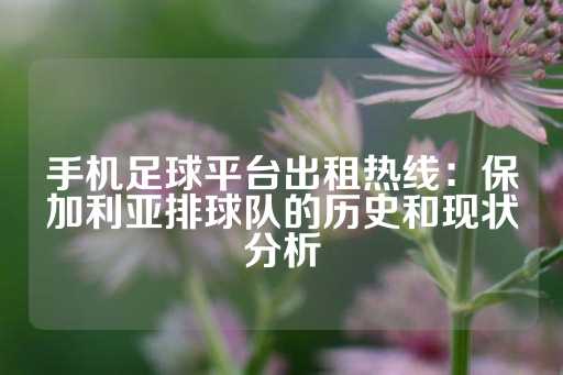 手机足球平台出租热线：保加利亚排球队的历史和现状分析-第1张图片-皇冠信用盘出租