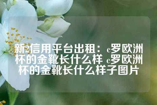 新2信用平台出租：c罗欧洲杯的金靴长什么样 c罗欧洲杯的金靴长什么样子图片-第1张图片-皇冠信用盘出租