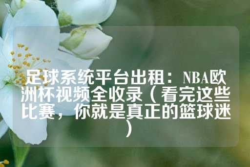 足球系统平台出租：NBA欧洲杯视频全收录（看完这些比赛，你就是真正的篮球迷）-第1张图片-皇冠信用盘出租