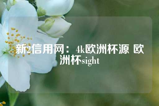 新2信用网：4k欧洲杯源 欧洲杯sight