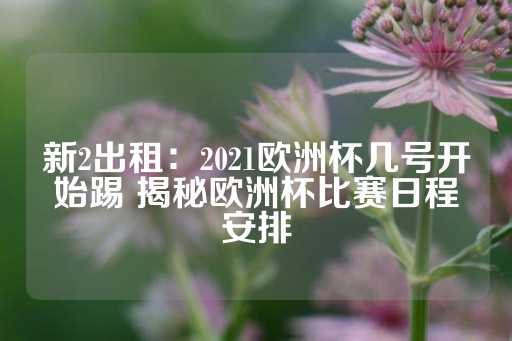 新2出租：2021欧洲杯几号开始踢 揭秘欧洲杯比赛日程安排-第1张图片-皇冠信用盘出租