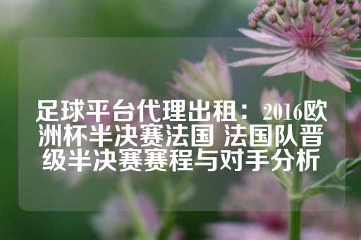 足球平台代理出租：2016欧洲杯半决赛法国 法国队晋级半决赛赛程与对手分析