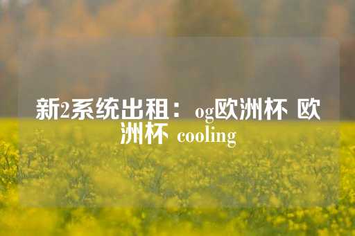 新2系统出租：og欧洲杯 欧洲杯 cooling