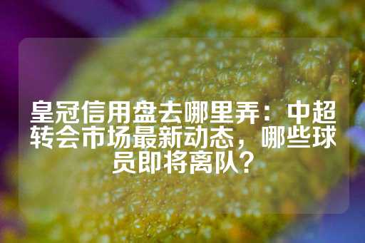 皇冠信用盘去哪里弄：中超转会市场最新动态，哪些球员即将离队？