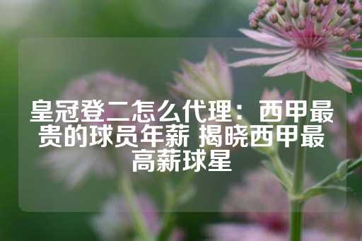 皇冠登二怎么代理：西甲最贵的球员年薪 揭晓西甲最高薪球星