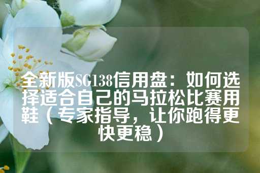 全新版SG138信用盘：如何选择适合自己的马拉松比赛用鞋（专家指导，让你跑得更快更稳）