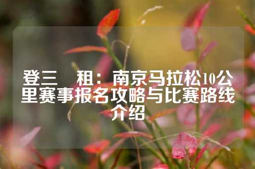 登三岀租：南京马拉松10公里赛事报名攻略与比赛路线介绍