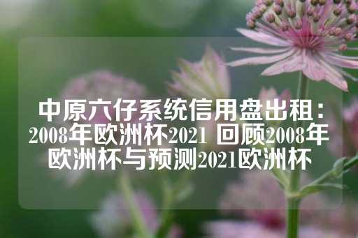 中原六仔系统信用盘出租：2008年欧洲杯2021 回顾2008年欧洲杯与预测2021欧洲杯-第1张图片-皇冠信用盘出租