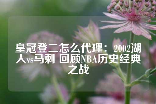 皇冠登二怎么代理：2002湖人vs马刺 回顾NBA历史经典之战-第1张图片-皇冠信用盘出租