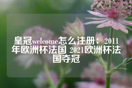 皇冠welcome怎么注册：2011年欧洲杯法国 2021欧洲杯法国夺冠