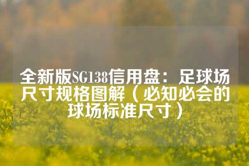 全新版SG138信用盘：足球场尺寸规格图解（必知必会的球场标准尺寸）