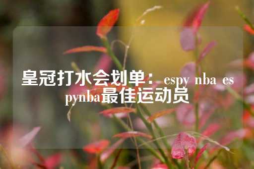 皇冠打水会划单：espy nba espynba最佳运动员