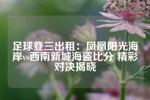 足球登三出租：凤凰阳光海岸vs西南新城海盗比分 精彩对决揭晓