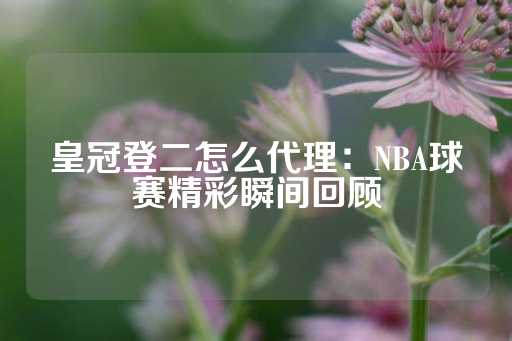 皇冠登二怎么代理：NBA球赛精彩瞬间回顾