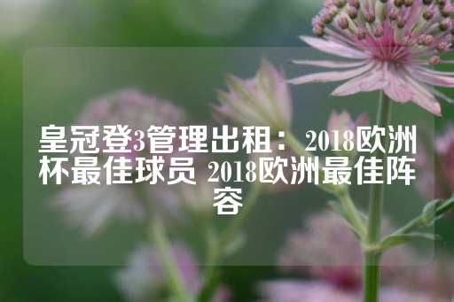 皇冠登3管理出租：2018欧洲杯最佳球员 2018欧洲最佳阵容-第1张图片-皇冠信用盘出租