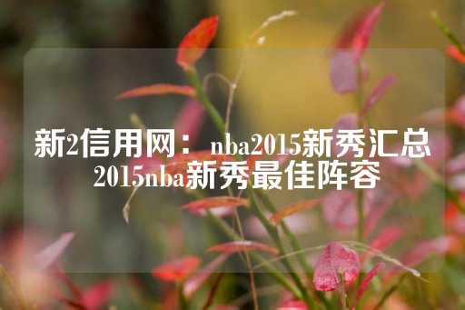 新2信用网：nba2015新秀汇总 2015nba新秀最佳阵容