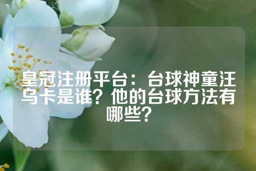 皇冠注册平台：台球神童汪乌卡是谁？他的台球方法有哪些？