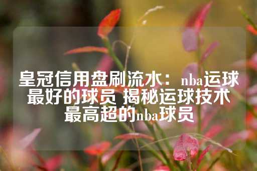 皇冠信用盘刷流水：nba运球最好的球员 揭秘运球技术最高超的nba球员