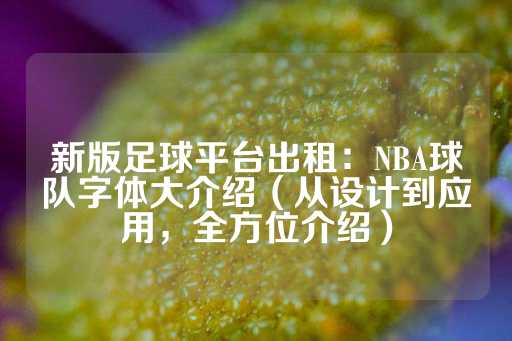 新版足球平台出租：NBA球队字体大介绍（从设计到应用，全方位介绍）