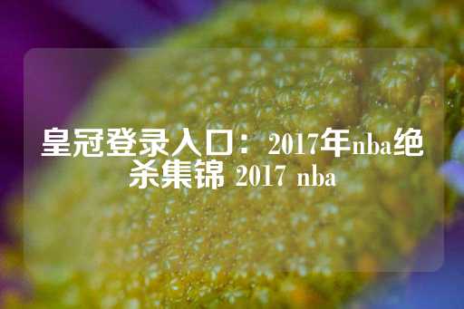 皇冠登录入口：2017年nba绝杀集锦 2017 nba-第1张图片-皇冠信用盘出租