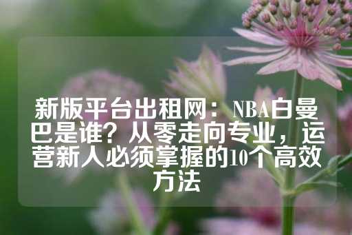 新版平台出租网：NBA白曼巴是谁？从零走向专业，运营新人必须掌握的10个高效方法-第1张图片-皇冠信用盘出租