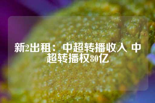 新2出租：中超转播收入 中超转播权80亿-第1张图片-皇冠信用盘出租