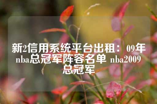 新2信用系统平台出租：09年nba总冠军阵容名单 nba2009总冠军