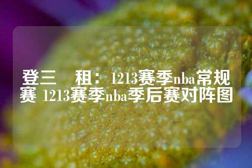 登三岀租：1213赛季nba常规赛 1213赛季nba季后赛对阵图-第1张图片-皇冠信用盘出租